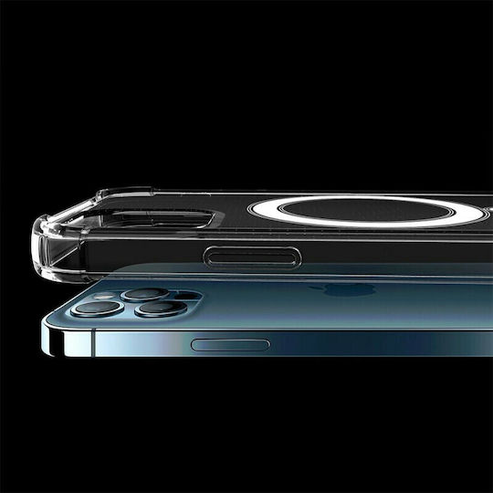 Hurtel MagSafe Back Cover Σιλικόνης Διάφανο (iPhone 12 / 12 Pro)