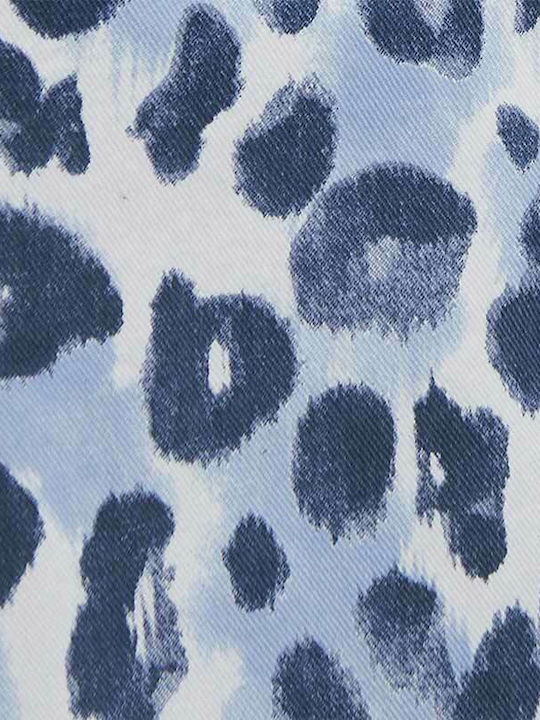 Fustă Salopetă pentru Copii Leopard Albastru