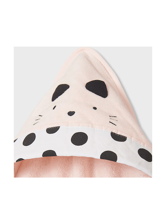Mayoral Baby Hooded Towel Pink 90x90cm