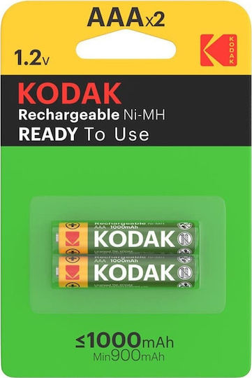 Kodak Photolife Baterii Reîncărcabile AAA Ni-MH 1000mAh 1.2V 2buc