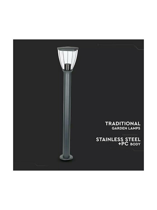 V-TAC Φωτιστικό Κολωνάκι Εξωτερικού Χώρου 40W IP44 για Ντουί E27 Μαύρο