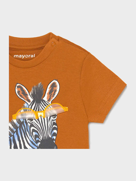 Παιδικό T-shirt Καφέ Play Zebra