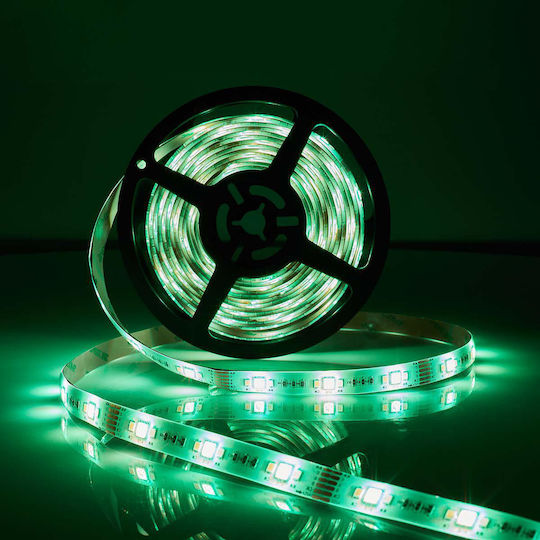 Nedis Wasserdicht Smart LED-Streifen Wi-Fi 12V RGBW Licht 5m Typ SMD5050 mit Netzteil