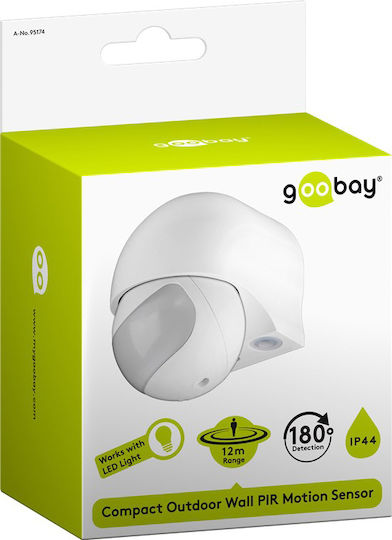 Goobay Wired Infrared Motion Sensor 180° Scope 12m