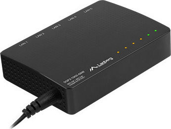 Lanberg DSP3-1005-60W Unmanaged L2 PoE+ Switch με 5 Θύρες Gigabit (1Gbps) Ethernet