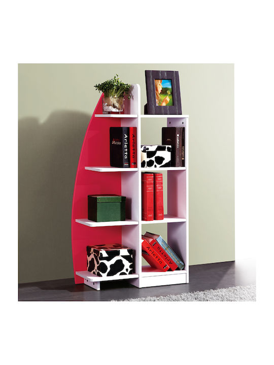 Bookcase Assen Pink 65x25.5x120cm