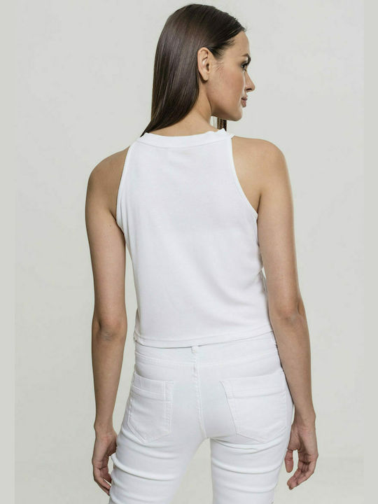 Urban Classics TB1894 Women's Summer Crop Top Sleeveless White