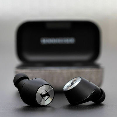 Momentum True Wireless 2 In-Ear Bluetooth-Freisprecheinrichtung Kopfhörer mit Schweißresistenz und Ladeetui Schwarz