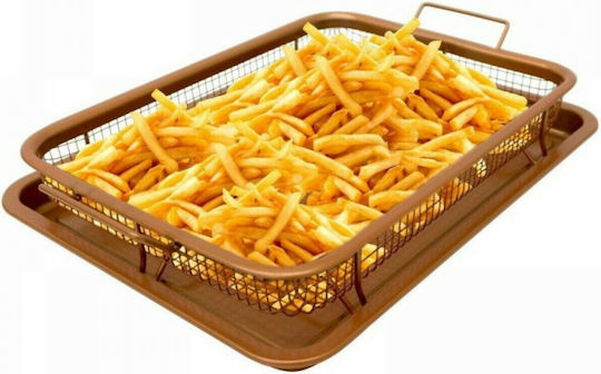 Pyramis Crispy Tray Ταψί για Τηγάνισμα Τρυπητό Ταψί από Χαλκό με Αντικολλητική Επίστρωση