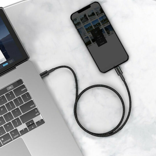 Baseus High Density Braided USB-C to Lightning Cable 20W Black 1m (CATLGD-01)