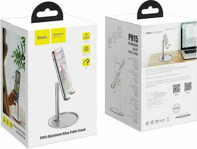 Hoco PH15 Desk Stand for Mobile Phone in Silver Colour