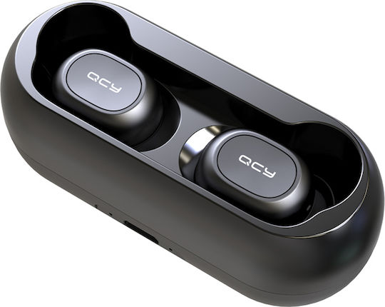 QCY T1c In-Ear Bluetooth-Freisprecheinrichtung Kopfhörer mit Ladeetui Schwarz