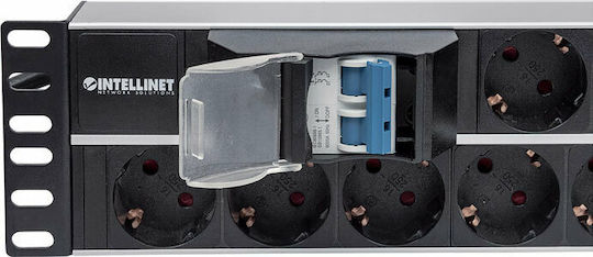 Intellinet Πολύπριζο Rack 19" 2U με 15 Sockets Μαύρο