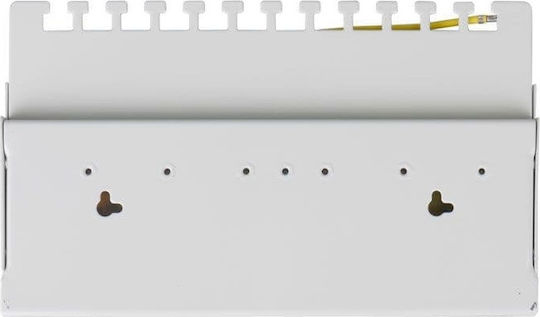 Goobay Patch Panel for Rack 1U with 12 cat6 Ports Gray