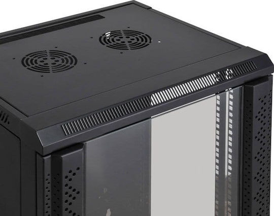 Intellinet Επιτοίχια Καμπίνα Rack 15U Ασυναρμολόγητη 57x45x77cm Μαύρο 711937
