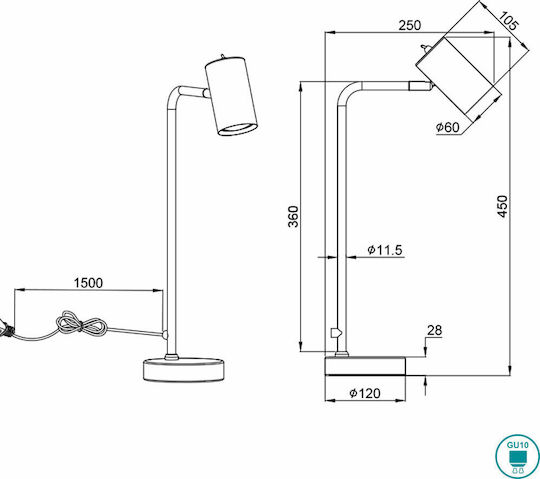Trio Lighting Marley Lustră Decorativă cu Soclu pentru Bec GU10 Bronz