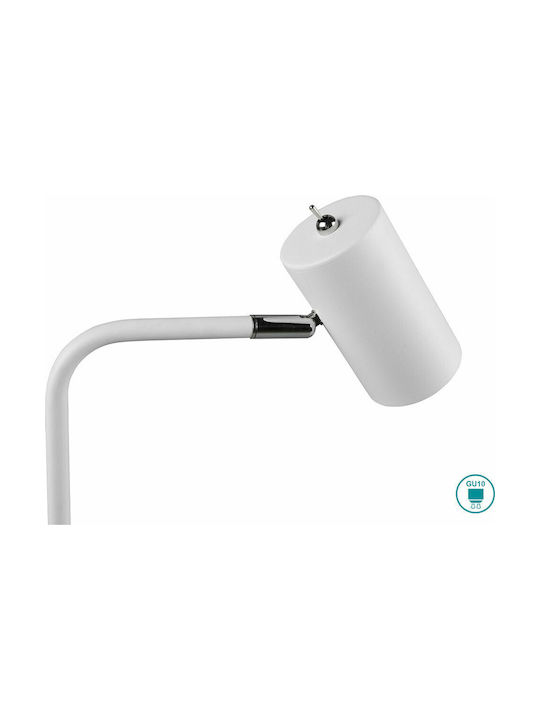 Trio Lighting Marley Φωτιστικό Γραφείου για Ντουί GU10 Retro 45cm σε Λευκό Χρώμα