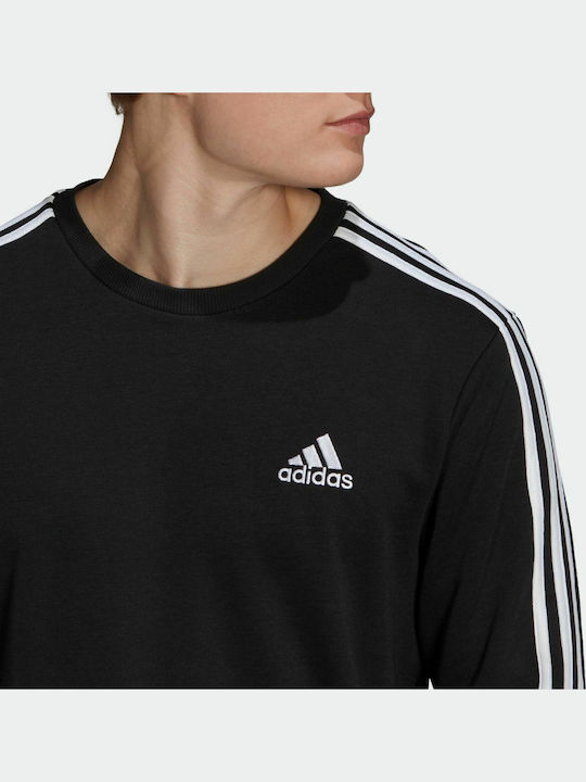 Essentials 3-Stripes Sweatshirt Schwarz