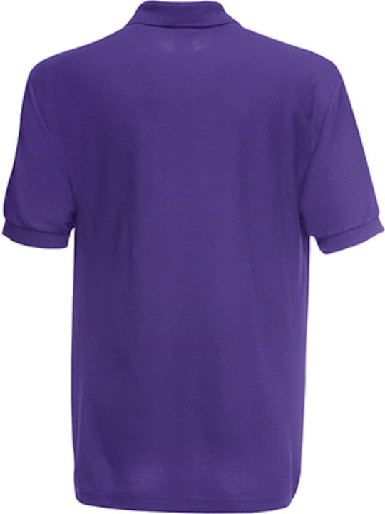 Fruit of the Loom 65/35 Men's Short Sleeve Promotional T-Shirt Purple
