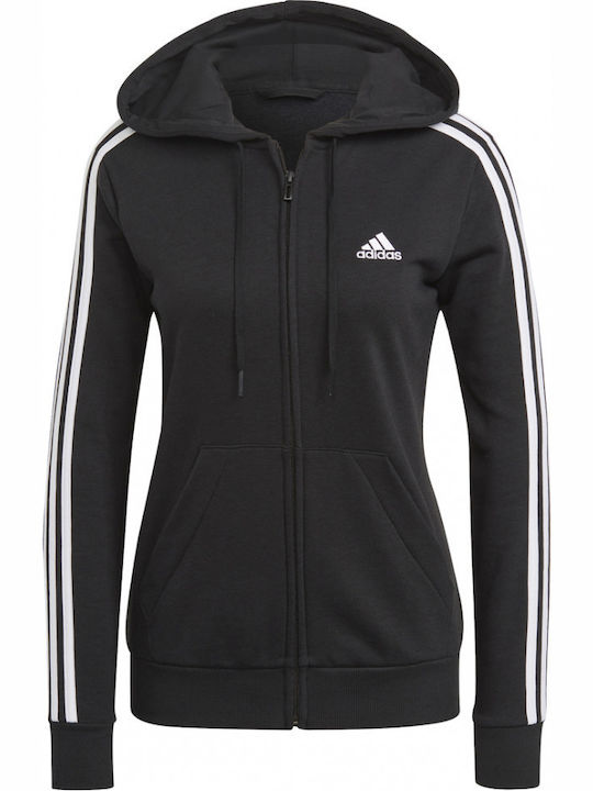Essentials Women's Sweatshirt Jacket Hooded Black