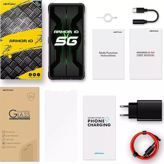 Ulefone Armor 10 5G Dual-SIM (8GB/128GB) Widerstandsfähig Smartphone Schwarz