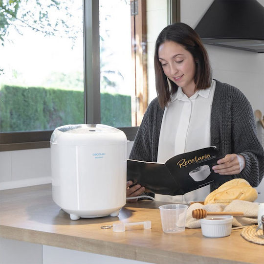 Cecotec Bread&Co 1000 Delicious Αρτοπαρασκευαστής 550W Χωρητικότητας 1000gr με 19 Προγράμματα