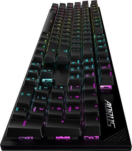 Gigabyte Aorus K1 Gaming Mechanische Tastatur mit Cherry MX Rot Schaltern und RGB-Beleuchtung (Englisch US)
