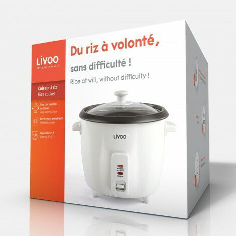 Livoo Rice Cooker 500W cu Capacitate 1.5lt