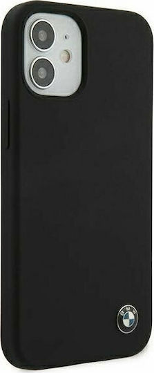BMW Signature Back Cover Silicone Black (iPhone 12 mini)