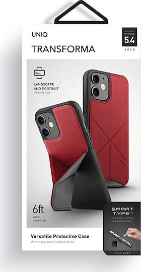 Uniq Transforma Back Cover Plastic Roșu (iPhone 12 mini)