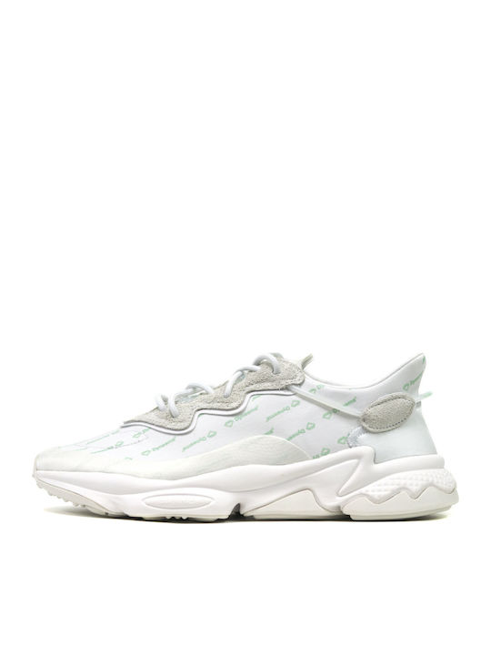 Adidas Ozweego Chunky Sneakers Crystal White / Blush Green