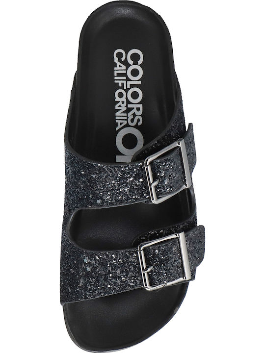 Women's Flat Sandals Flatforms in Black Color