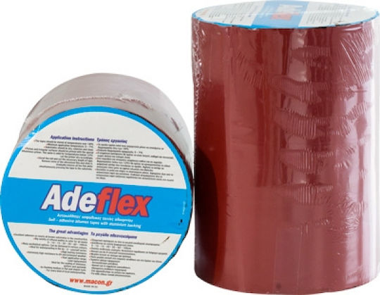 Macon Self-Adhesive Bituminous Tape 10cm x 10m Tile Red Bituminous Tape With Aluminium Coating