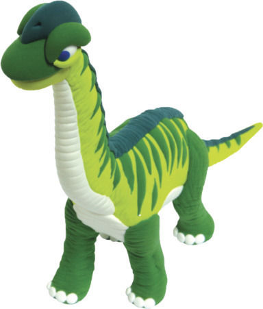 Jumping Clay Brachiosaurus Children's Clay Set Multicolourς 38gr C2-2
