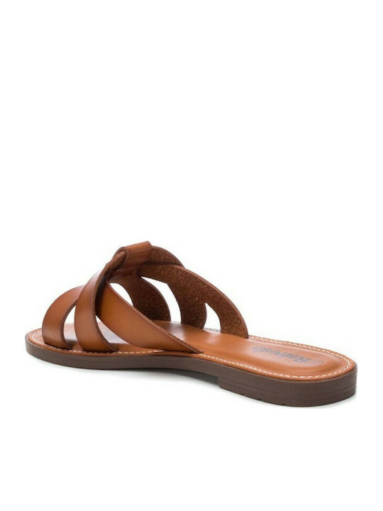 Refresh Women's Flat Sandals In Tabac Brown Colour