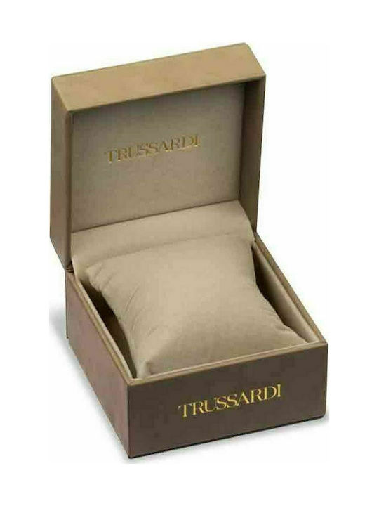 Trussardi T-Original Γυναικείο Ρολόι Μπαταρίας με Χρυσό Μεταλλικό Μπρασελέ