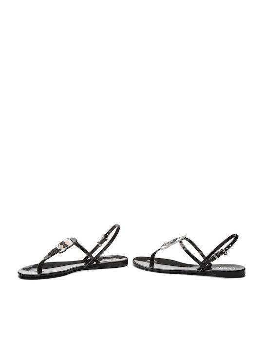 Karl Lagerfeld Women's Flat Sandals In Black Colour KL80002-V00