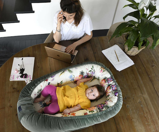 La Millou Baby Nestkissen Nest Wild Blossom 103.00980 Rosa 110x70cm