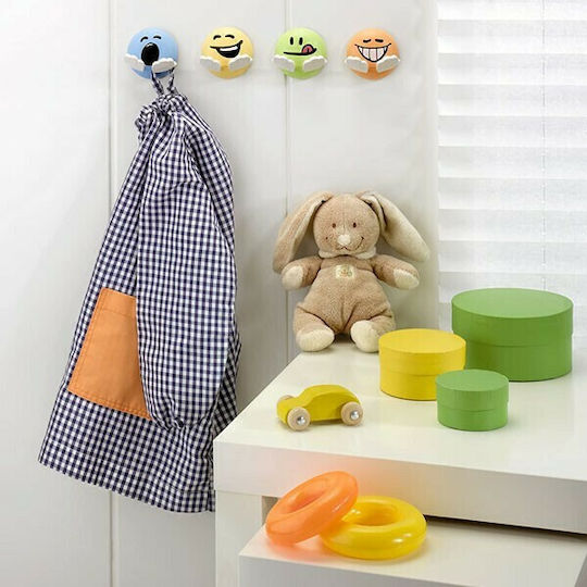 Inofix Kinder Wandhaken Kunststoff 6.5x6.5x4.7cm