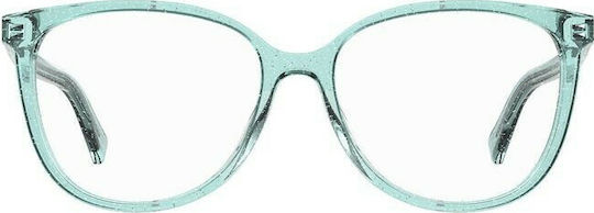Moschino Kindlich Kunststoff Brillenrahmen Türkis MOL558/TN 5CB