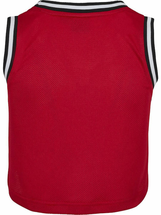Damen Sommer Crop Top Ärmellos Rot