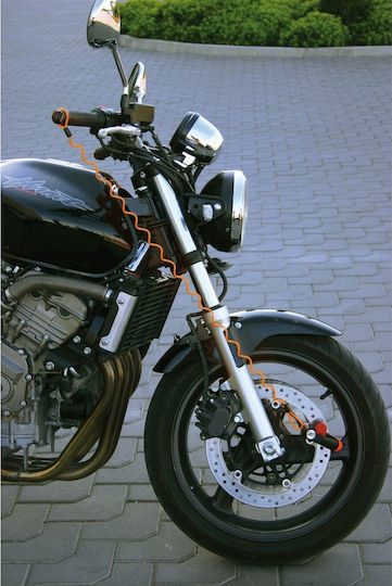 Lampa Reminder 120cm Motorcycle Lock Reminder Cable in Orange