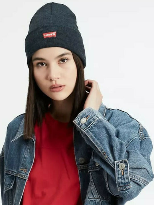 Levi's Beanie Beanie Knitted in Blue color