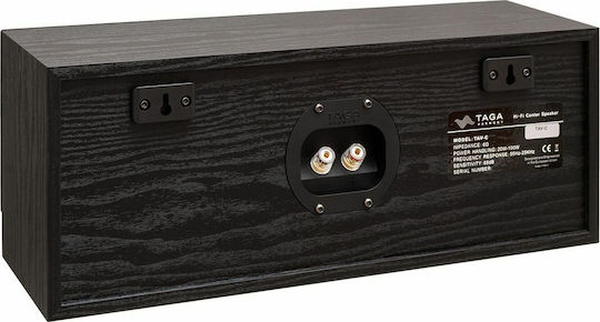 Taga Harmony TAV-C Ηχείο Hi-Fi Κεντρικό 50W 2 Δρόμων Π43xΒ14.5xΥ16.5εκ. Μαύρο