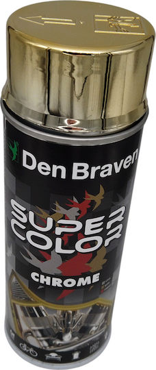 Bostik Den Braven Σπρέι Βαφής Efect Crom με Νικέλ Εφέ Golden Chrome 400ml 6τμχ