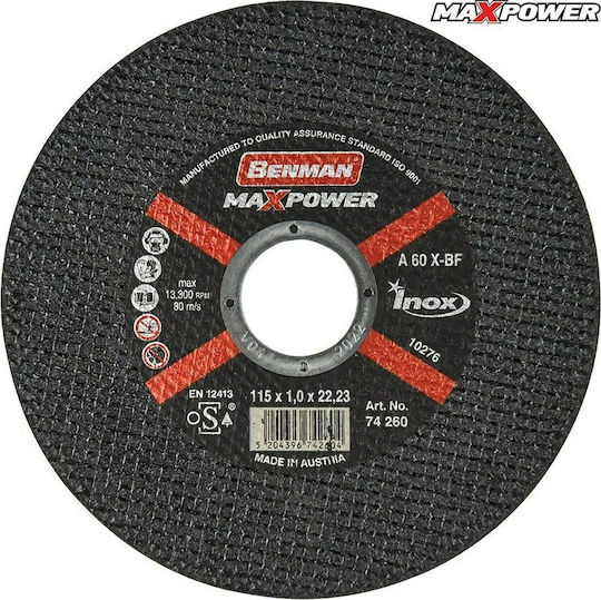 Benman Cutting disc inox MaXPower Cutting Disc Metal Hole Diameter 230mm 1pcs