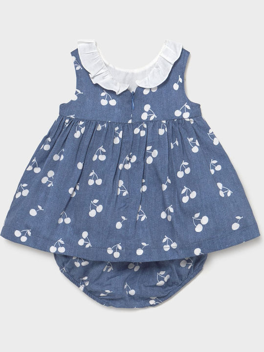 Mayoral Girls Dress Sleeveless Blue