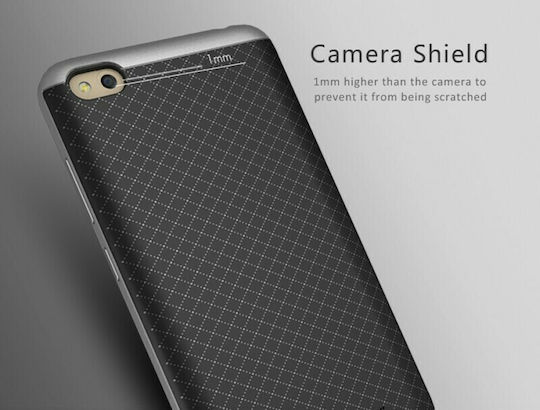 iPaky Bumblebee Neo Hybrid Back Cover Σιλικόνης Μαύρο (Redmi 4a)