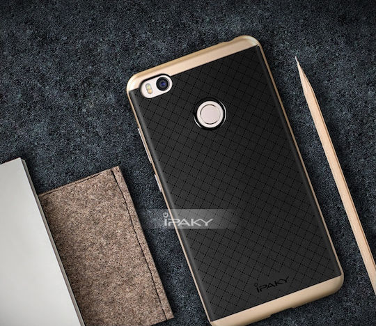 iPaky Hybrid Back Cover Πλαστικό Μαύρο