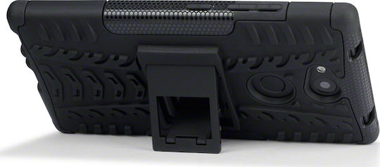 Terrapin Rugged Armor Back Cover Πλαστικό Μαύρο (Xperia L2)
